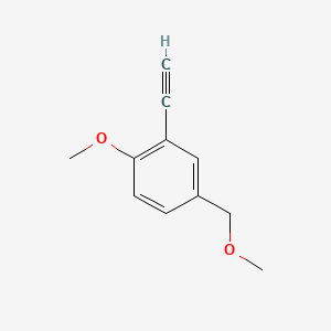 molecular formula C11H12O2 B15503027 2-Ethynyl-1-methoxy-4-(methoxymethyl)benzene 