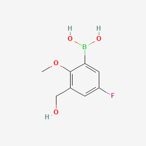 (5-Fluoro-3-(hydroxymethyl)-2-methoxyphenyl)boronic acid