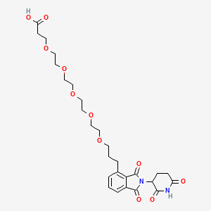 molecular formula C27H36N2O11 B15503038 Thalidomide-C3-O-PEG4-C2-acid 