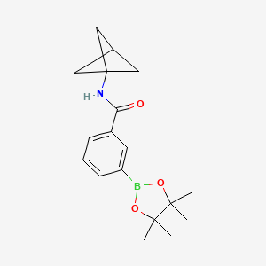 N-(Bicyclo[1.1.1]pentan-1-yl)-3-(4,4,5,5-tetramethyl-1,3,2-dioxaborolan-2-yl)benzamide