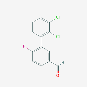 molecular formula C13H7Cl2FO B15503088 2',3'-Dichloro-6-fluoro-biphenyl-3-carboxaldehyde 