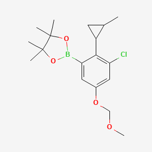 2-(3-Chloro-5-(methoxymethoxy)-2-(2-methylcyclopropyl)phenyl)-4,4,5,5-tetramethyl-1,3,2-dioxaborolane