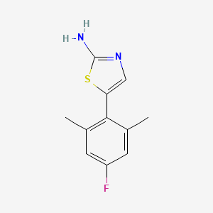 5-(4-Fluoro-2,6-dimethylphenyl)thiazol-2-amine