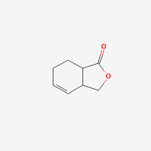 molecular formula C8H10O2 B15503139 (3aS,7aR)-1,3,3a,6,7,7a-hexahydro-2-benzofuran-1-one 