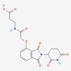 3-(2-((2-(2,6-Dioxopiperidin-3-yl)-1,3-dioxoisoindolin-4-yl)oxy)acetamido)propanoic acid