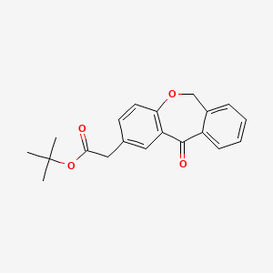 molecular formula C20H20O4 B15503170 Tert-butyl2-(11-oxo-6,11-dihydrodibenzo[b,e]oxepin-2-yl)acetate 