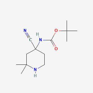 tert-Butyl (4-cyano-2,2-dimethylpiperidin-4-yl)carbamate