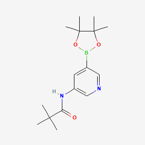 N-(5-(4,4,5,5-Tetramethyl-1,3,2-dioxaborolan-2-YL)pyridin-3-YL)pivalamide