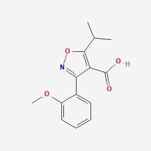 5-Isopropyl-3-(2-methoxyphenyl)isoxazole-4-carboxylic acid