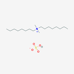 molecular formula C18H41NO4S B15503259 Dioctyldimethylammonium hydrogen sulfate 