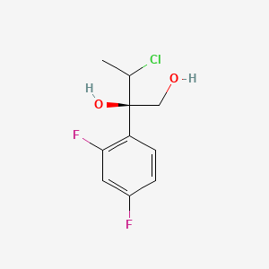 molecular formula C10H11ClF2O2 B15503308 (2R,3R)-3-Chloro-2-(2,4-Difluorophenyl)-1,2-Butanediol 