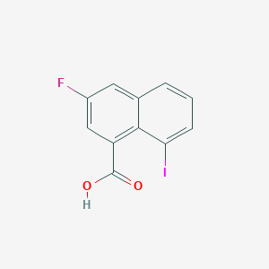 molecular formula C11H6FIO2 B15503345 3-Fluoro-8-iodonaphthalene-1-carboxylic acid 