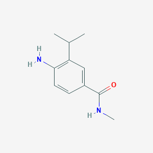 molecular formula C11H16N2O B15503352 4-Amino-3-isopropyl-N-methylbenzamide 