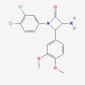 3-Amino-1-(3,4-dichlorophenyl)-4-(3,4-dimethoxyphenyl)azetidin-2-one