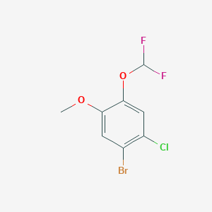 1-Bromo-2-chloro-4-(difluoromethoxy)-5-methoxybenzene