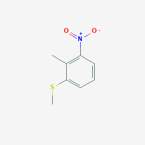 molecular formula C8H9NO2S B15503385 Methyl(2-methyl-3-nitrophenyl)sulfane 