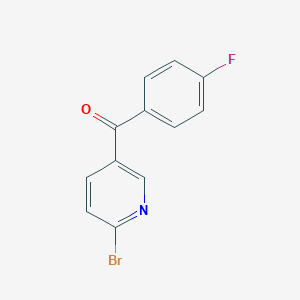 molecular formula C12H7BrFNO B15503399 6-Bromo-3-(4-fluorobenzoyl)-pyridine 