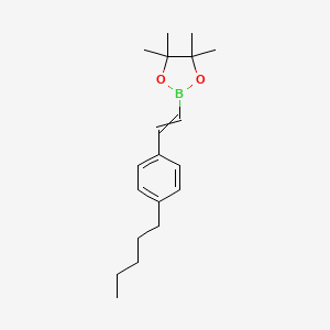 2-[2-(4-Pentylphenyl)vinyl]-4,4,5,5-tetramethyl-1,3,2-dioxaborolane