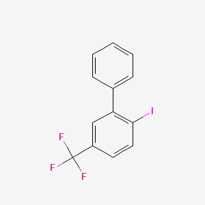 molecular formula C13H8F3I B15503416 2-Iodo-5-(trifluoromethyl)biphenyl 