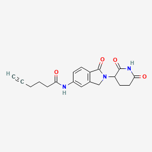 molecular formula C19H19N3O4 B15503433 Lenalidomide-5'-CO-C3-alkyne 