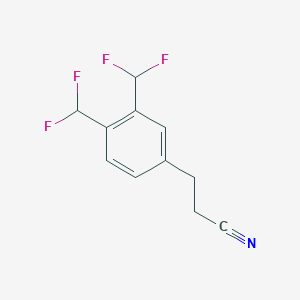 (3,4-Bis(difluoromethyl)phenyl)propanenitrile