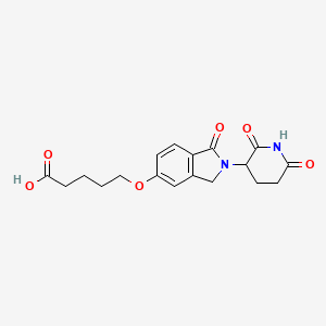 5-((2-(2,6-Dioxopiperidin-3-yl)-1-oxoisoindolin-5-yl)oxy)pentanoic acid