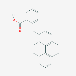 molecular formula C24H16O2 B15503518 2-(Pyren-1-ylmethyl)benzoicacid 