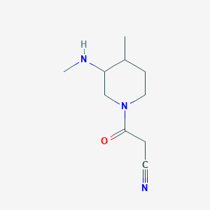 3-[(3R,4R)-4-Methyl-3-(methylamino)-1-piperidyl]-3-oxo-propanenitrile