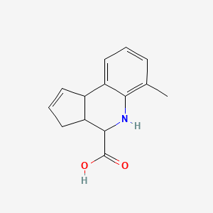 6-methyl-3a,4,5,9b-tetrahydro-3H-cyclopenta[c]quinoline-4-carboxylic acid