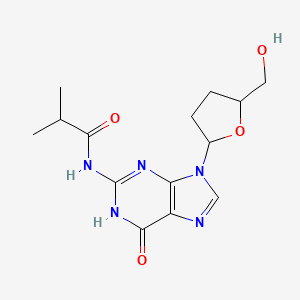 N-(9-(5-(hydroxymethyl)tetrahydrofuran-2-yl)-6-oxo-6,9-dihydro-1H-purin-2-yl)isobutyramide