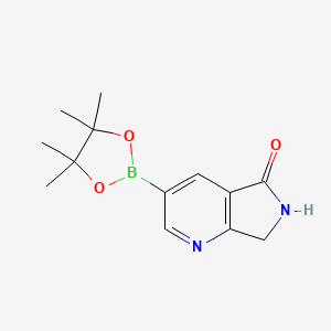 3-(4,4,5,5-tetramethyl-1,3,2-dioxaborolan-2-yl)-6,7-dihydropyrrolo[3,4-b]pyridin-5-one