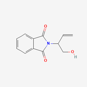 molecular formula C12H11NO3 B15503671 2-[1-(Hydroxymethyl)-2-propen-1-yl]-1H-isoindole-1,3(2H)-dione CAS No. 178176-81-3