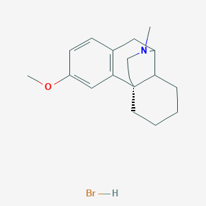 molecular formula C18H26BrNO B15503677 (1S,9S,10S)-4-methoxy-17-methyl-17-azatetracyclo[7.5.3.0(1),(1).0(2),]heptadeca-2,4,6-triene hydrobromide 