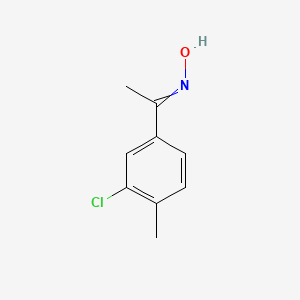 molecular formula C9H10ClNO B15503694 N-[1-(3-chloro-4-methylphenyl)ethylidene]hydroxylamine CAS No. 99846-65-8