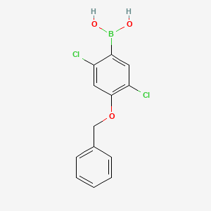 molecular formula C13H11BCl2O3 B15503720 (4-(Benzyloxy)-2,5-dichlorophenyl)boronic acid 