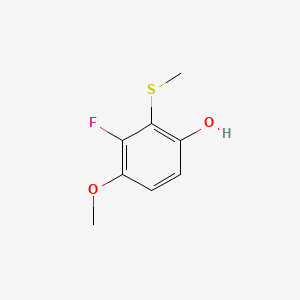 3-Fluoro-4-methoxy-2-(methylthio)phenol