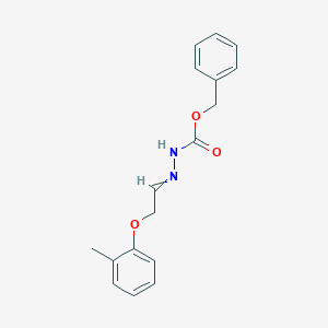 molecular formula C17H18N2O3 B15503815 (E)-1-Cbz-2-(2-(o-tolyloxy)ethylidene)hydrazine 