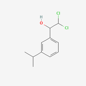 molecular formula C11H14Cl2O B15503823 2,2-Dichloro-1-(3-isopropylphenyl)ethanol 