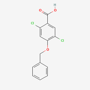 molecular formula C14H10Cl2O3 B15503833 4-(Benzyloxy)-2,5-dichlorobenzoic acid 