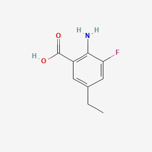 2-Amino-5-ethyl-3-fluorobenzoic acid