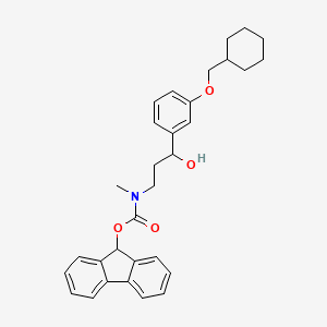 (9H-fluoren-9-yl)methyl(3-(3-(cyclohexylmethoxy)phenyl)-3-hydroxypropyl)carbamate