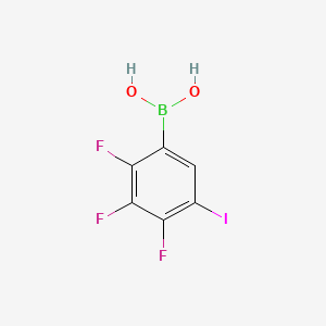 molecular formula C6H3BF3IO2 B15503897 (2,3,4-Trifluoro-5-iodophenyl)boronic acid 