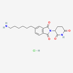 molecular formula C19H24ClN3O4 B15503905 Thalidomide-5'-C6-amine HCl 