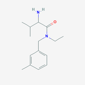 molecular formula C15H24N2O B15503922 2-amino-N-ethyl-3-methyl-N-[(3-methylphenyl)methyl]butanamide 