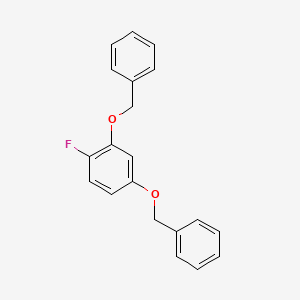 (((4-Fluoro-1,3-phenylene)bis(oxy))bis(methylene))dibenzene