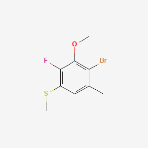 (4-Bromo-2-fluoro-3-methoxy-5-methylphenyl)(methyl)sulfane