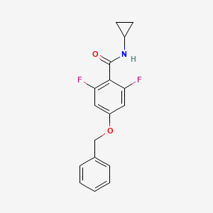 4-(benzyloxy)-N-cyclopropyl-2,6-difluorobenzamide