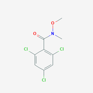 molecular formula C9H8Cl3NO2 B15503984 2,4,6-Trichloro-N-methoxy-N-methylbenzamide 