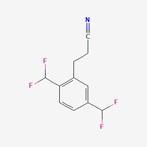 (2,5-Bis(difluoromethyl)phenyl)propanenitrile