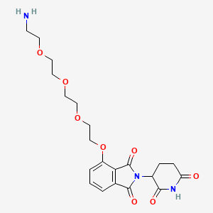 molecular formula C21H27N3O8 B15504032 Thalidomide-O-PEG3-amine 